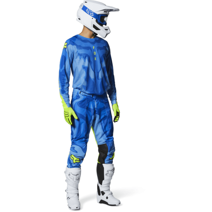 Fox Airline Exo Blau Gelb | Motocross Kombi | Gear2win