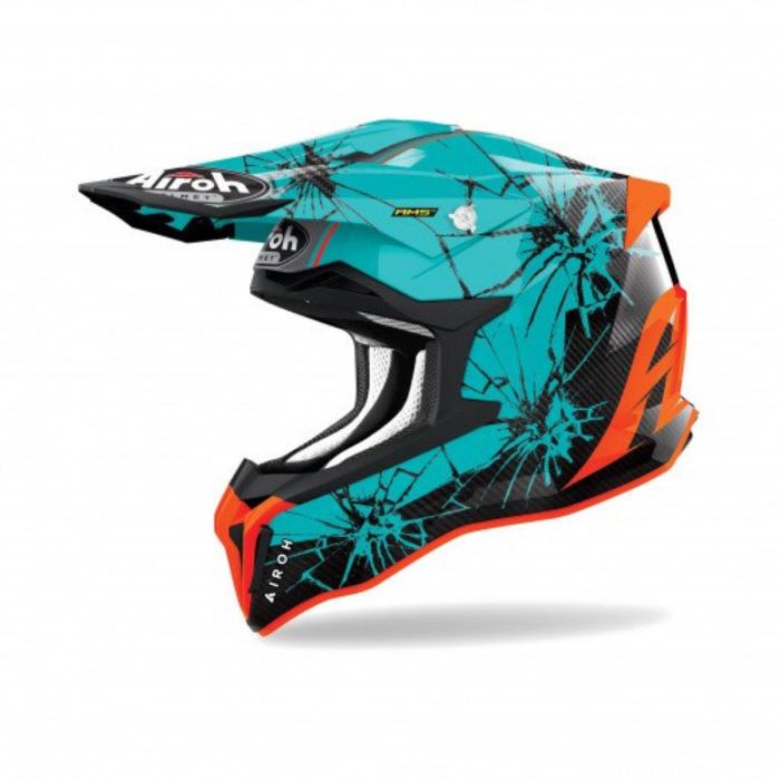 Airoh Motocross-Helm Strycker Crack Blau | Gear2win
