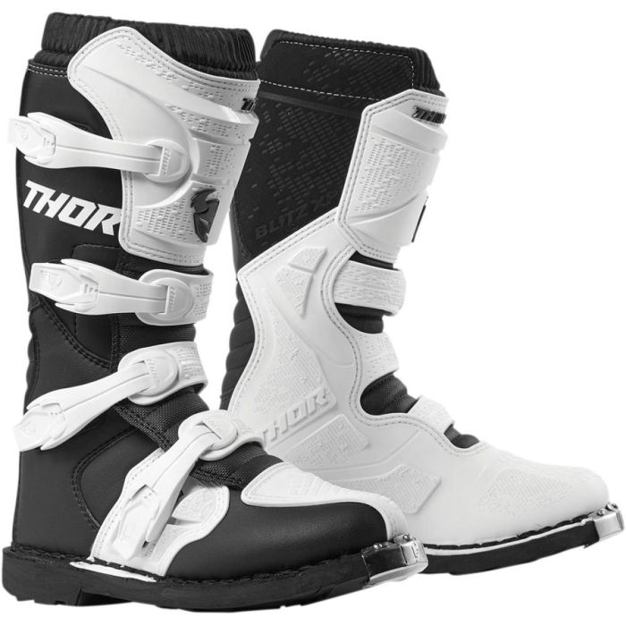 Thor Damen Blitz XP Motocross Stiefel Schwarz Weiß | Gear2win