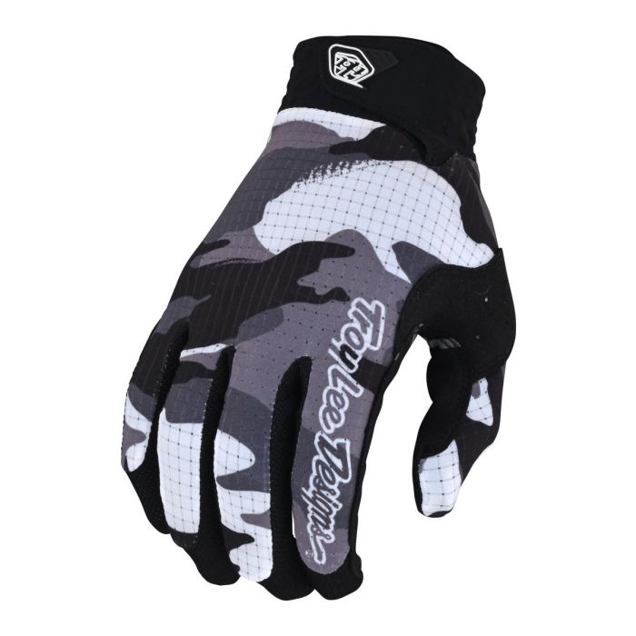 Troy Lee Designs AIR Motocross-Handschuhe für Jugend Formula Camo Schwarz / Grau