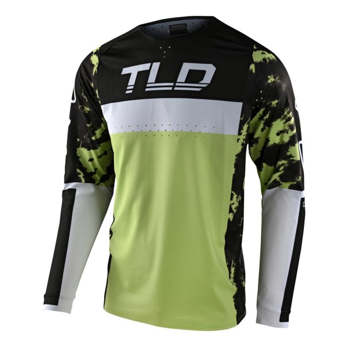 Troy Lee Designs SE Pro Motocross-Shirt Dyeno Fluo Grün