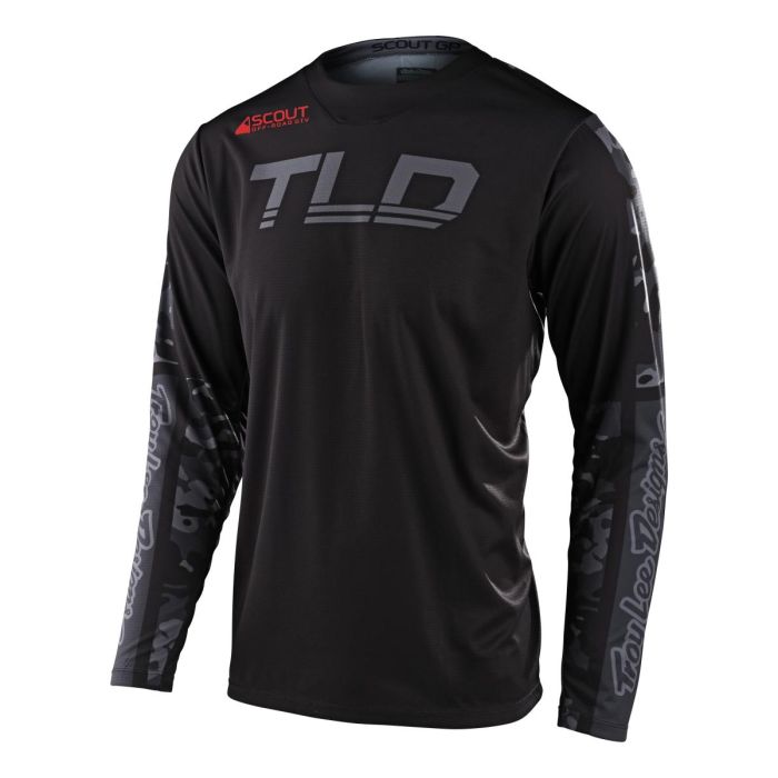 Troy Lee Designs Scout GP Motocross-Shirt Recon Camo Schwarz