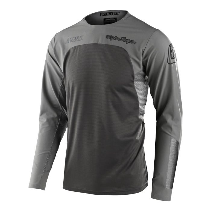 Troy Lee Designs Scout SE Motocross-Shirt Systems Grau