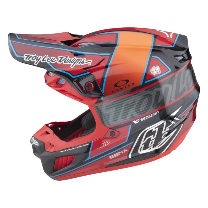 Troy Lee Designs Se5 Ece Carbon Mips Motocross-Helm Team Rot | Gear2win.de