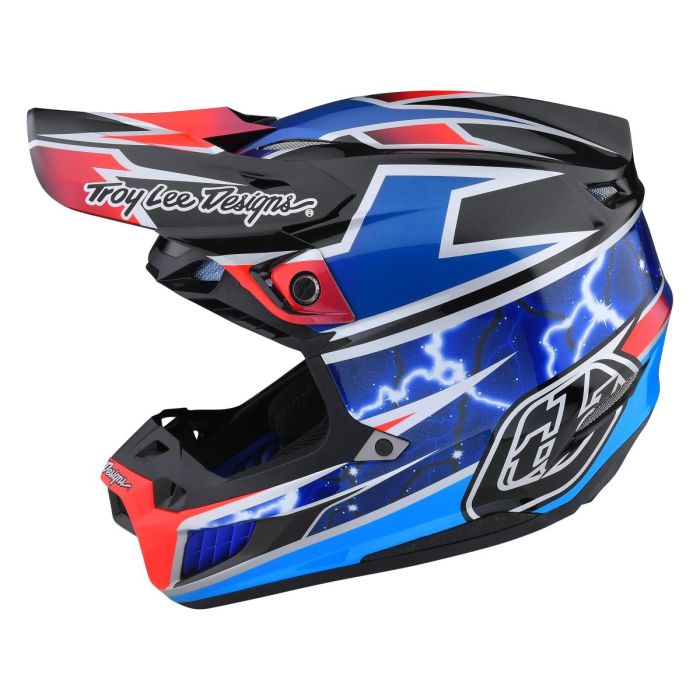 Troy Lee Designs Se5 Ece Composite Mips Motocross-Helm Lightning Blau | Gear2win.de