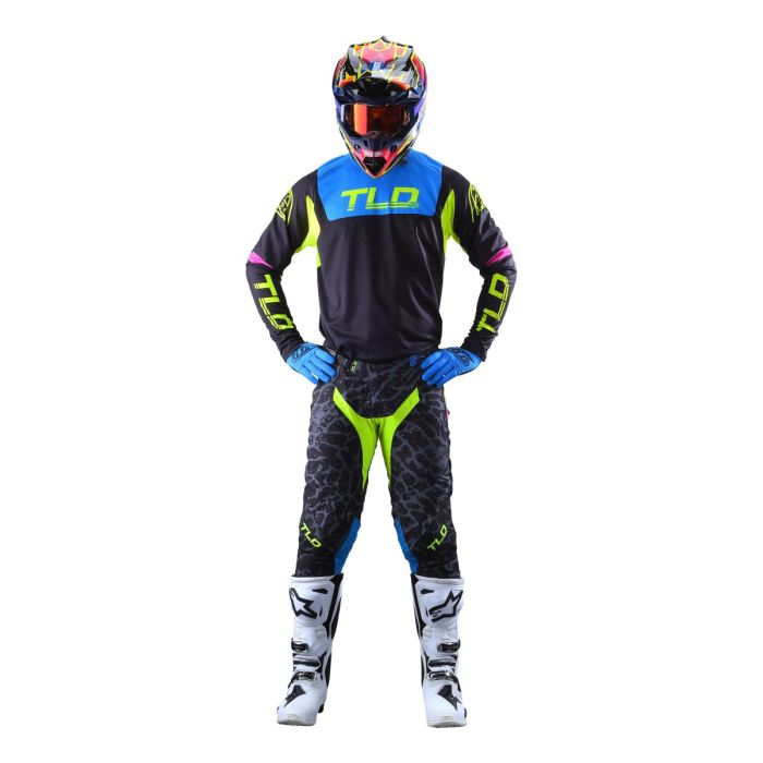 Troy Lee Designs Se Pro Fractura Schwarz/Flo Gelb Motocross-Kombi | Gear2win.de