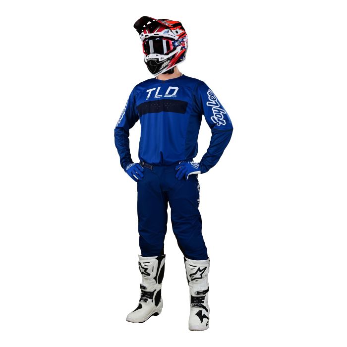 Troy Lee Designs Se Pro Grid Blau/Navy Motocross-Kombi | Gear2win.de