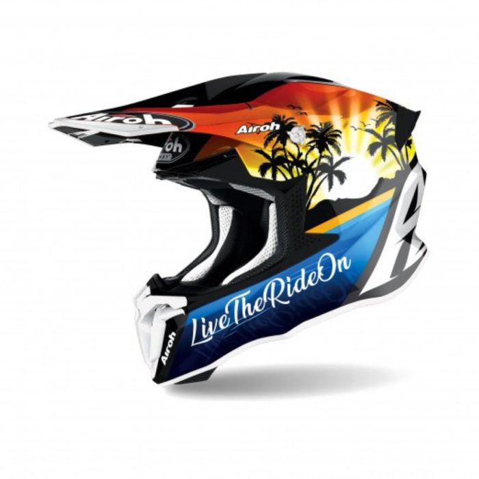 Airoh Motocross-Helm Twist 2.0 Lazyboy Weiss print | Gear2win
