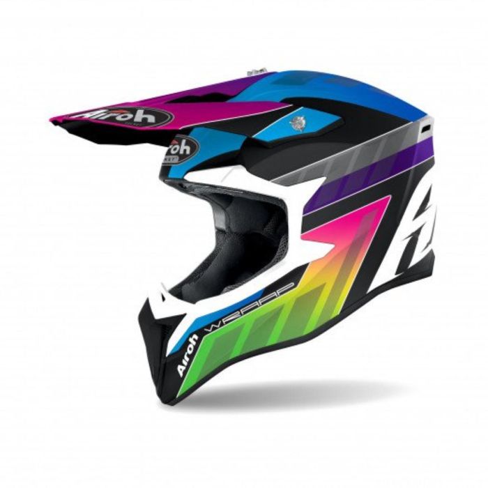 Airoh Motocross-Helm Wraap Prism Schwarz print | Gear2win