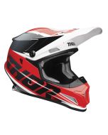 Thor Motocross-Helm Sector Fader rot schwarz