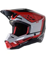 Alpinestars Motocross-Helm Sm5 Beam Schwarz/Grau/Rot
