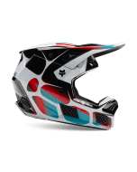 Fox V3Rs Motocross-Helm Syz Ece Schwarz/Weiß