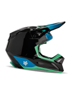 Fox Jugend V1 Ballast Motocross-Helm Schwarz/Blau