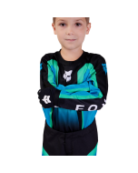 Fox Kinder 180 Ballast Motocross-Shirt Schwarz/Blau