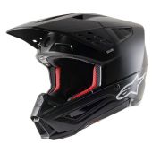 Alpinestars S5 Motocross-Helm Solid Schwarz