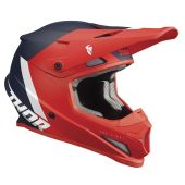 Thor Motocross-Helm Sector Chev Rot/Dunkel Blau