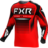 FXR Clutch Pro Mx Motocross-Shirt Rot/Schwarz
