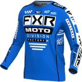 FXR Podium Gladiator Mx Motocross-Shirt Blau/Schwarz