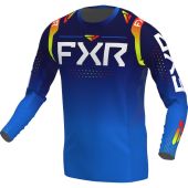 FXR Helium MX Motocross-Shirt Dunkel Blau/Inferno