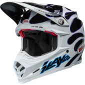 Bell Moto-9S Flex Motocross-Helm Slayco 24 Weiss/Schwarz