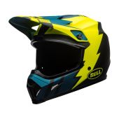 BELL MX-9 Mips Motocross-Helm Strike Matt Blau/Gelb