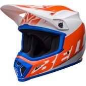 BELL Mx-9 Mips Motocross-Helm - Disrupt Gloss Weiß/Orange