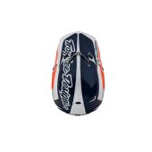 Troy Lee Designs SE4 Motocross-Helmschirm CORSA Dunkel Blau / Orange