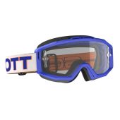 Scott Split OTG Motocross-Brille Weiss Blau Transparent