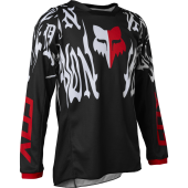 Fox 180 PERIL Motocross-Shirt für Jugend Schwarz Rot