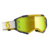 Scott Fury Motocross-Brille - Gelb/Blau - Gelb Chrome Works Linse