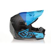 6D Motocross-Helm Atr-2 Range Blau Glänzend