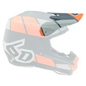 6D Helmschild ATR-1 Shear Neon Orange/Grau/Schwarz