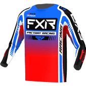FXR Clutch Pro Mx Shirt Blau/Rot/Weiß