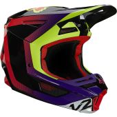 Fox V2 VOKE Motocross-Helm dunkelviolett