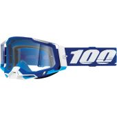 100% Crossbrille Racecraft 2 Blau saubere Linse