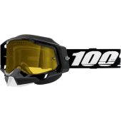 100% Crossbrille Racecraft 2 Snow Schwarz Gelb