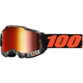 100% Motocross-Brille Accuri 2 geospace Spiegellinse Rot