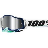 100% RACECRAFT 2 Motocross-Brille Arsham - Spiegellinse Silber Flash Linse