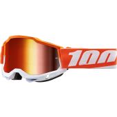 100% Motocross-Brille Accuri 2 MATIGOFUN Spiegellinse Rot