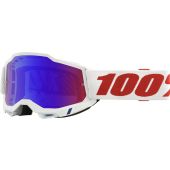 100% Motocross-Brille Accuri 2 Pure Spiegel Rot/Blau