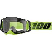 100% Motocross-Brille Armega Neon Gelb transparent