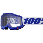100% Motocross-Brille Accuri 2 Blau transparent