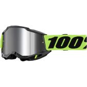 100% Motocross-Brille Accuri 2 Neon Gelb Spiegel Silber