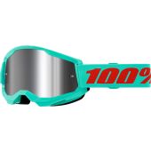100% Motocross-Brille Strata 2 Maupiti Spiegel Silber