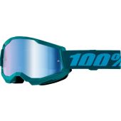 100% Motocross-Brille Strata 2 Stone Spiegel Blau