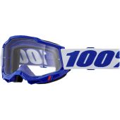 100% Motocross-Brille Accuri 2 Otg Blau transparent
