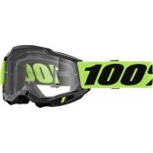 100% Motocross-Brille Accuri 2 Otg Neon Gelb transparent