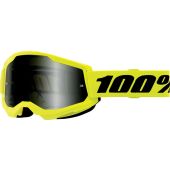 100% Motocross-Brille Strata 2 Sand Neon Gelb Grau