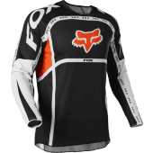 Fox 360 Dvide Motocross-Shirt Schwarz Weiß Orange