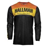 Hallman Cross-Shirt Air schwarz orange